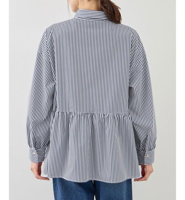 Rope&rsquo;Picnic「ペプラムシャツブラウス/UVカット・防シワ」|シャツ・ブラウス|