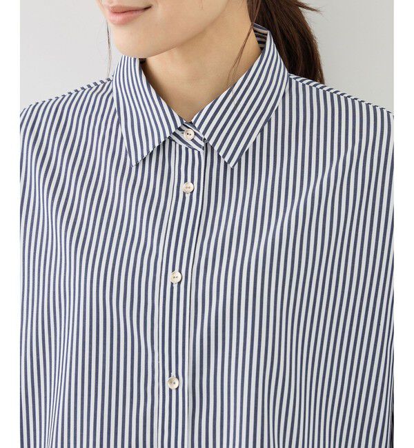 Rope&rsquo;Picnic「ペプラムシャツブラウス/UVカット・防シワ」|シャツ・ブラウス|