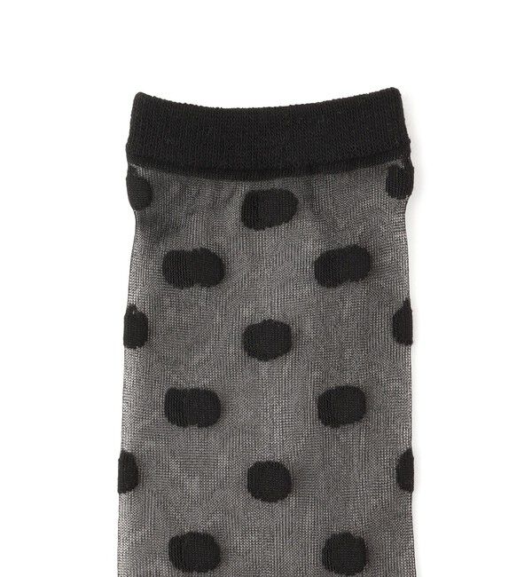 ROPE PICNIC PASSAGE「ドット柄シースルーソックス」|ソックス|