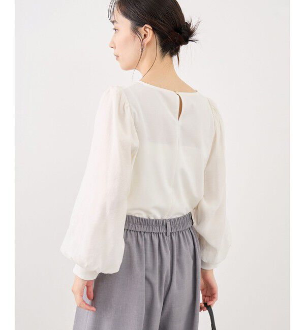 Rope&rsquo;Picnic「シアーボリュームスリーブカットトップス」|Tシャツ・カットソー|