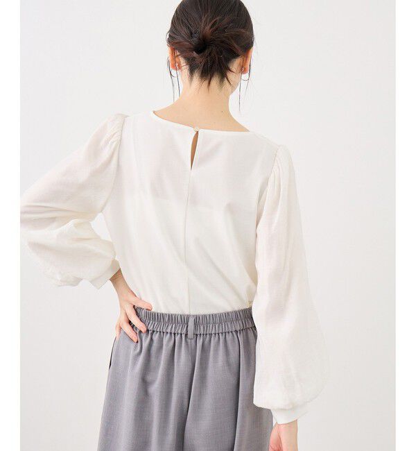 Rope&rsquo;Picnic「シアーボリュームスリーブカットトップス」|Tシャツ・カットソー|
