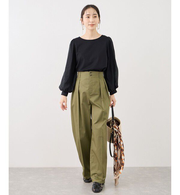 Rope&rsquo;Picnic「シアーボリュームスリーブカットトップス」|Tシャツ・カットソー|