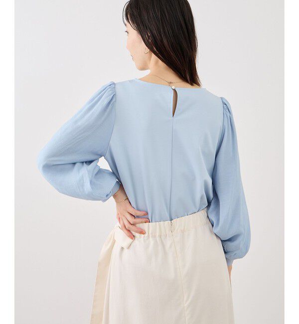 Rope&rsquo;Picnic「シアーボリュームスリーブカットトップス」|Tシャツ・カットソー|