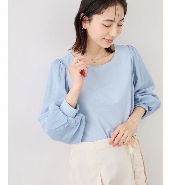 Rope&rsquo;Picnic「シアーボリュームスリーブカットトップス」|Tシャツ・カットソー|