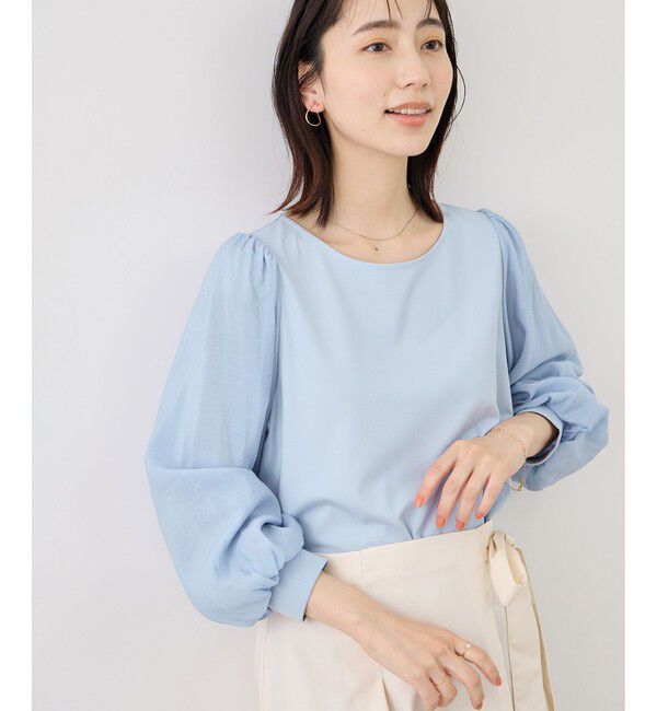 Rope&rsquo;Picnic「シアーボリュームスリーブカットトップス」|Tシャツ・カットソー|