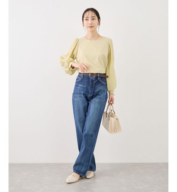 Rope&rsquo;Picnic「シアーボリュームスリーブカットトップス」|Tシャツ・カットソー|