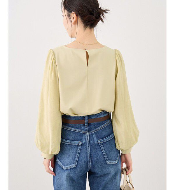 Rope&rsquo;Picnic「シアーボリュームスリーブカットトップス」|Tシャツ・カットソー|