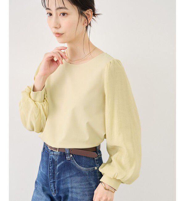 Rope&rsquo;Picnic「シアーボリュームスリーブカットトップス」|Tシャツ・カットソー|