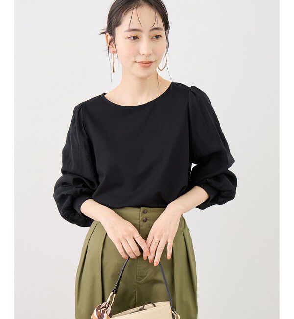 Rope&rsquo;Picnic「シアーボリュームスリーブカットトップス」|Tシャツ・カットソー|