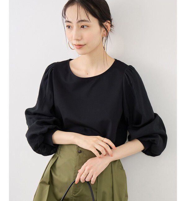 Rope&rsquo;Picnic「シアーボリュームスリーブカットトップス」|Tシャツ・カットソー|