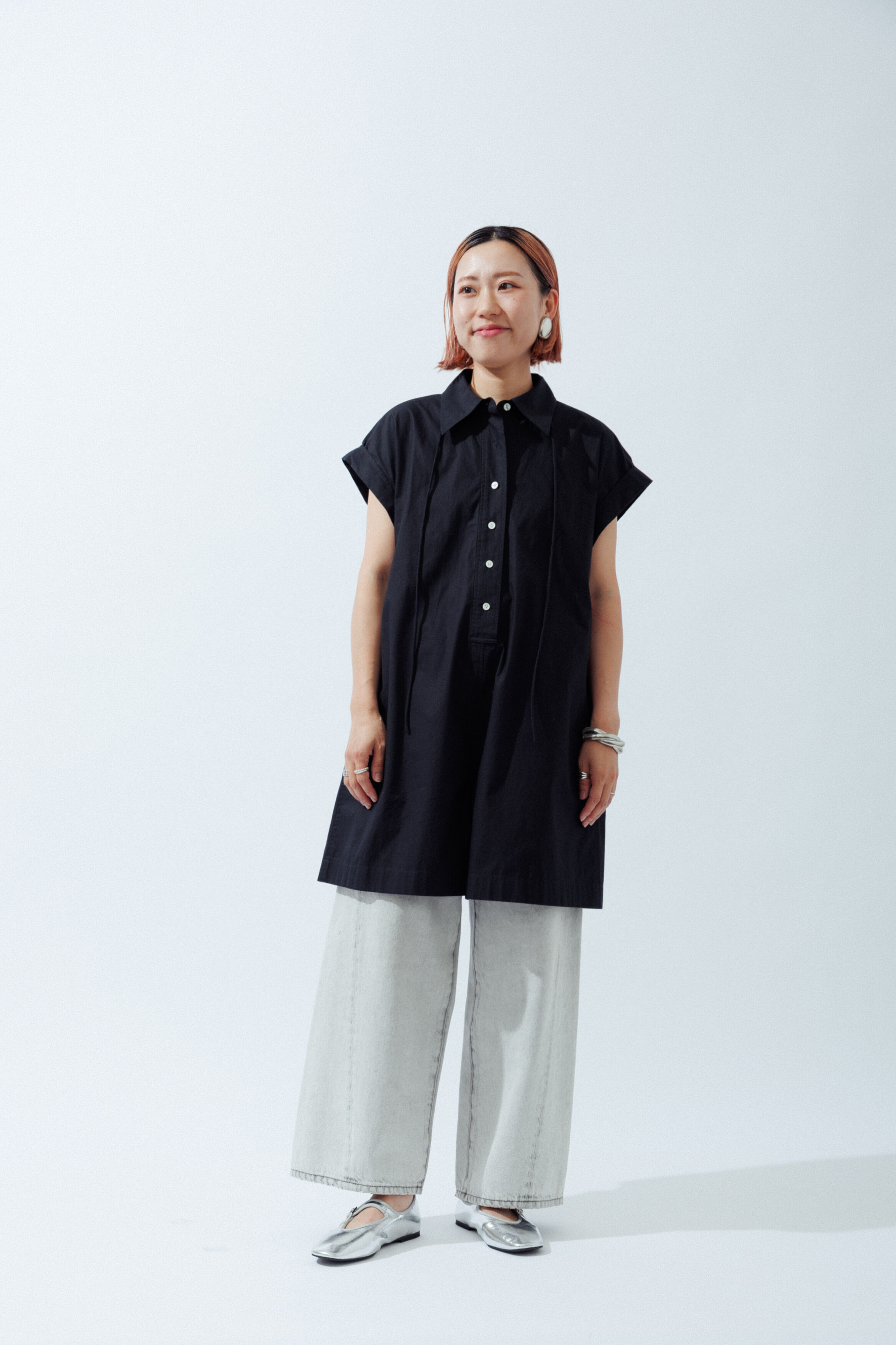 ADAM ET ROPE'「【逸品・サステナブル】メタリックメリージェーン」|バレエシューズ|