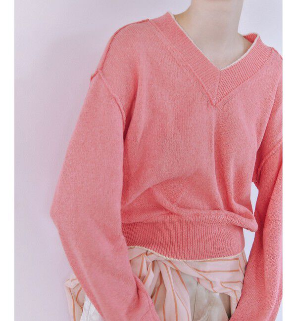 ADAM ET ROPE'「ペーパーヤーンプルオーバー」|ニット・セーター|