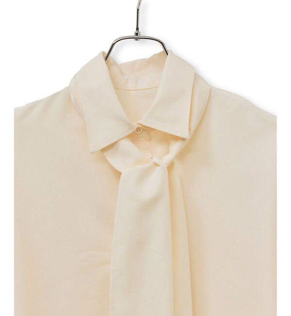 ADAM ET ROPE'「【サステナブル】ボウタイシャツ」|シャツ・ブラウス|