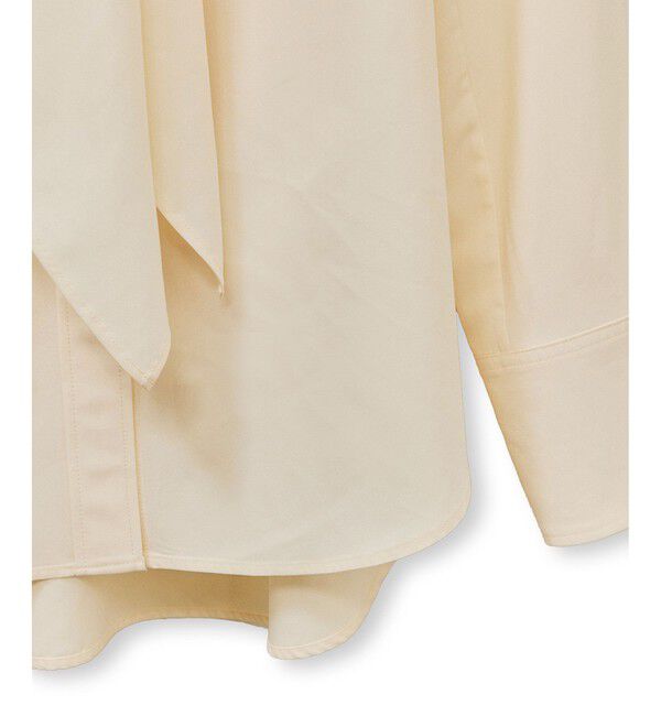 ADAM ET ROPE'「【サステナブル】ボウタイシャツ」|シャツ・ブラウス|