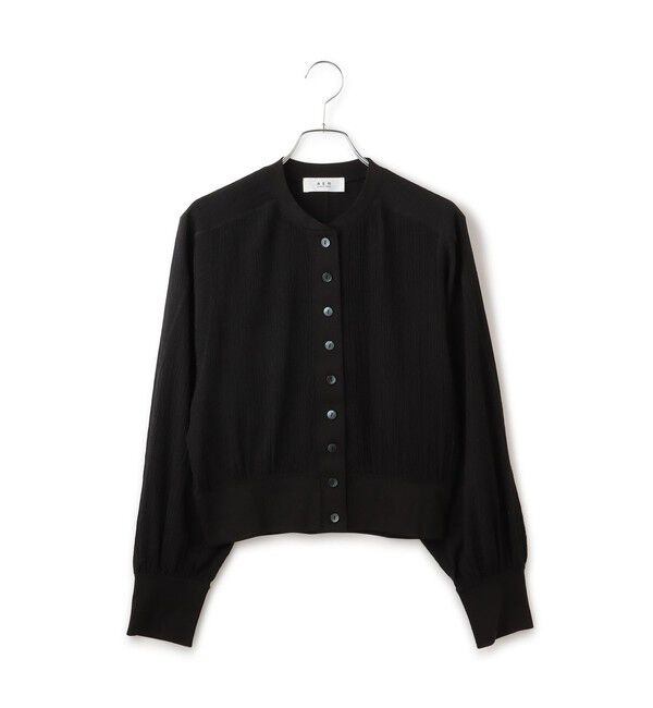 ADAM ET ROPE'「【WEB限定】メニーボタンリップルシアーカーディガン」|カーディガン|