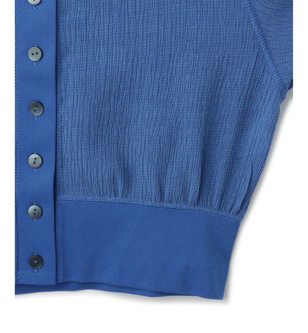 ADAM ET ROPE'「【WEB限定】メニーボタンリップルシアーカーディガン」|カーディガン|