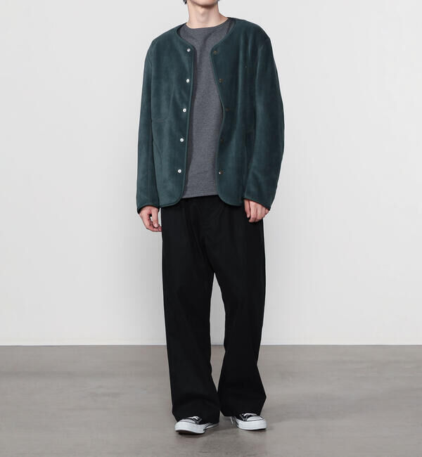 DANTON「DANTON | フリース カラーレスジャケット MEN」|Tシャツ・カットソー|