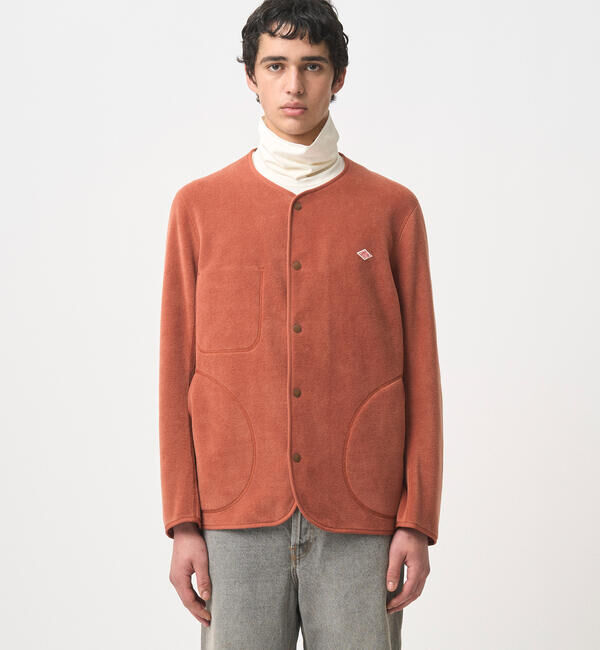 DANTON「DANTON | フリース カラーレスジャケット MEN」|Tシャツ・カットソー|