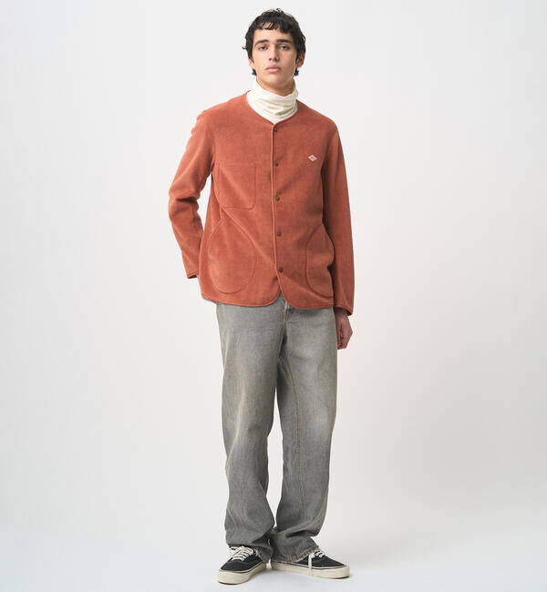 DANTON「DANTON | フリース カラーレスジャケット MEN」|Tシャツ・カットソー|