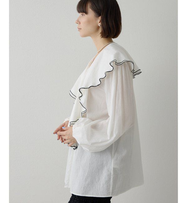  「ローンフリルブラウス」|シャツ・ブラウス|