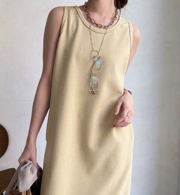  「【全骨格細見え】ブークレーダンボールタンクワンピース」|ワンピース|