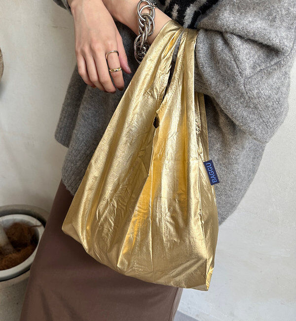  「【BAGGU/バグゥ】24HO BABY BAGGU メタリック」|トートバッグ|