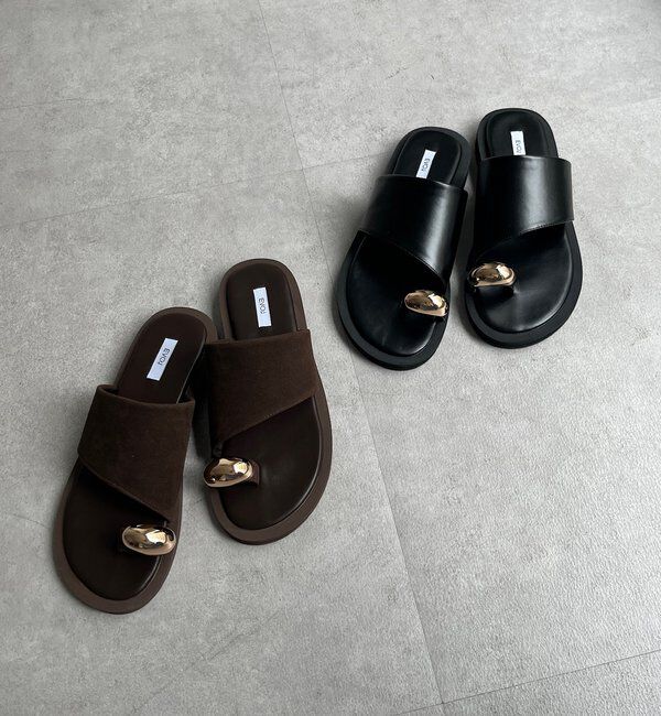  「GOLDリングトングサンダル」|サンダル|