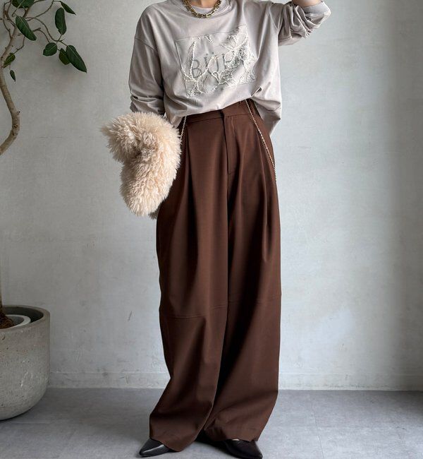  「【WEB限定】レースロゴロンTEE」|Tシャツ・カットソー|