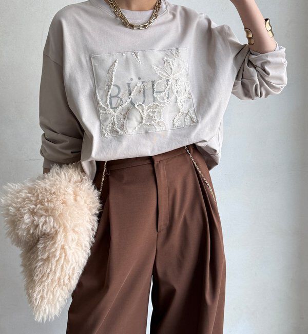  「【WEB限定】レースロゴロンTEE」|Tシャツ・カットソー|