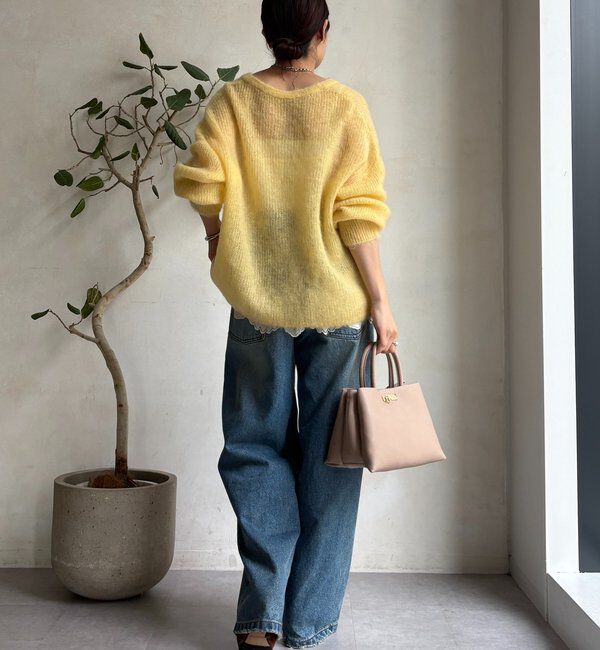  「【新色追加】起毛モヘヤスキッパープルオーバー」|ニット・セーター|