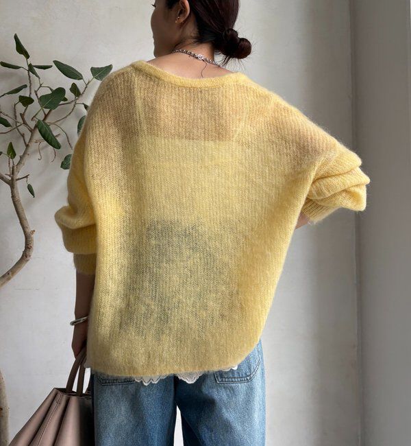  「【新色追加】起毛モヘヤスキッパープルオーバー」|ニット・セーター|