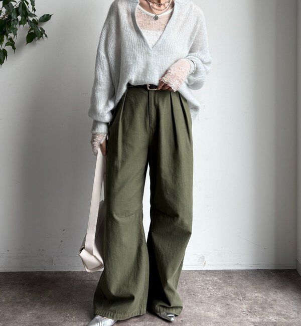  「【新色追加】起毛モヘヤスキッパープルオーバー」|ニット・セーター|