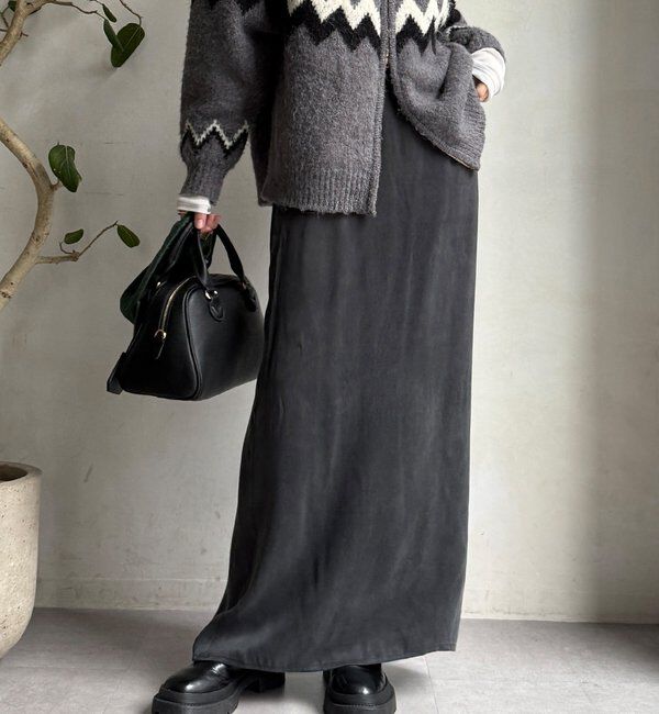  「サテンストレートスカート」|スカート|