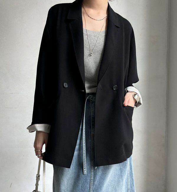  「【WEB限定】ドルマンスリーブテーラードジャケット」|テーラードジャケット|