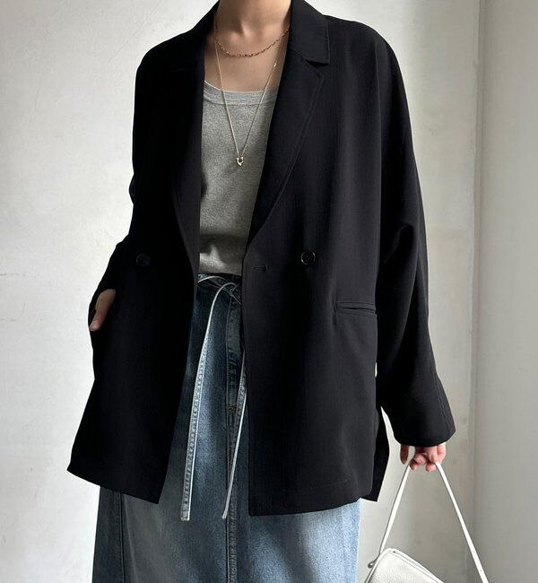  「【WEB限定】ドルマンスリーブテーラードジャケット」|テーラードジャケット|