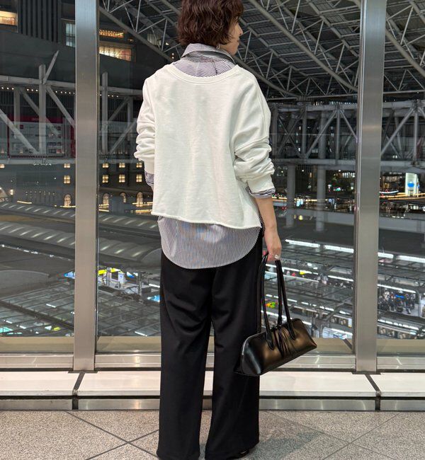  「【＠ld_risaコラボ】ジャージータックワイドパンツ」|チノ|