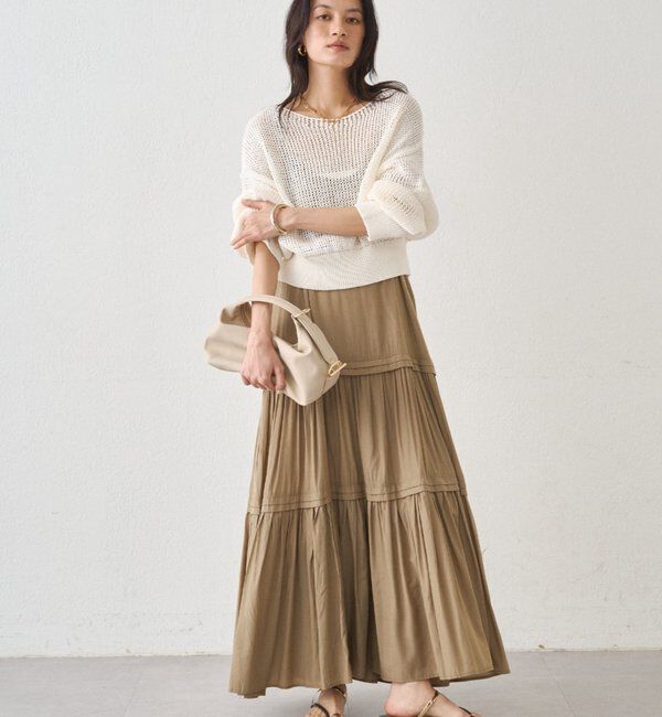  「クリスピーコットンショートニット」|ニット・セーター|