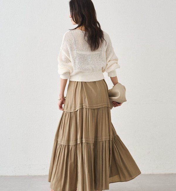  「クリスピーコットンショートニット」|ニット・セーター|