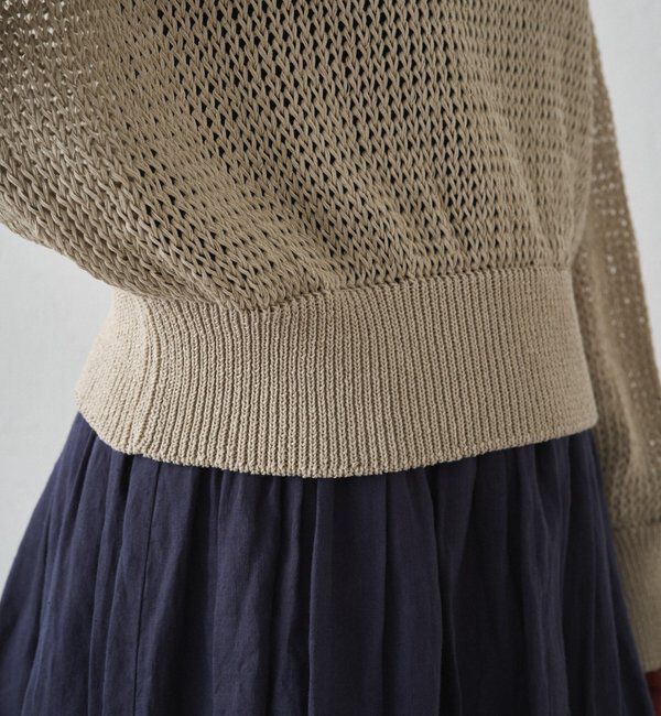  「クリスピーコットンショートニット」|ニット・セーター|