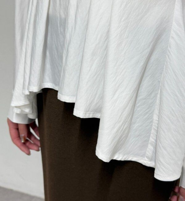  「Aラインペプラムブラウス」|シャツ・ブラウス|