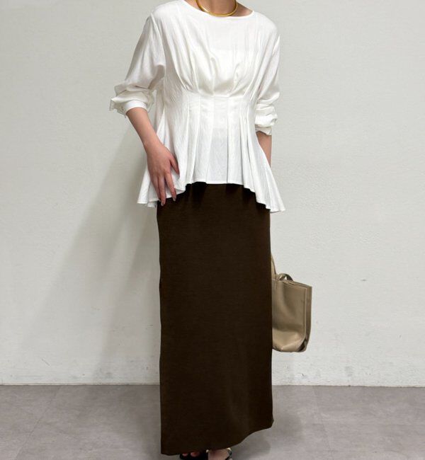 「Aラインペプラムブラウス」|シャツ・ブラウス|