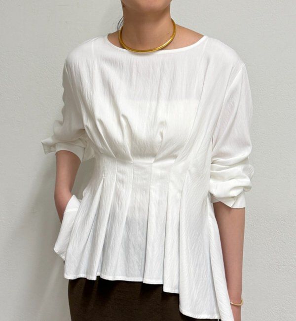  「Aラインペプラムブラウス」|シャツ・ブラウス|