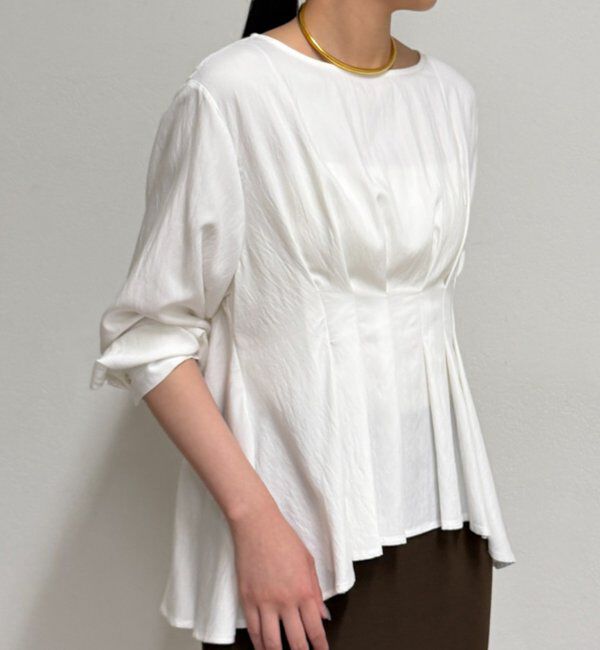  「Aラインペプラムブラウス」|シャツ・ブラウス|