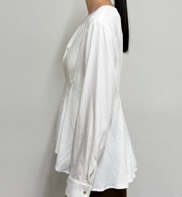  「Aラインペプラムブラウス」|シャツ・ブラウス|