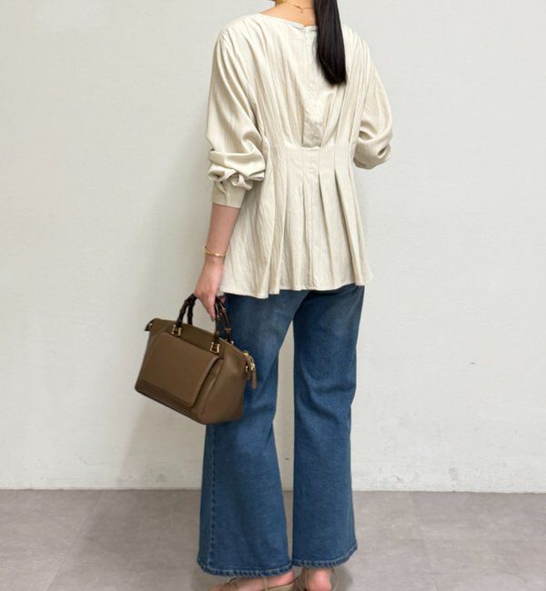  「Aラインペプラムブラウス」|シャツ・ブラウス|