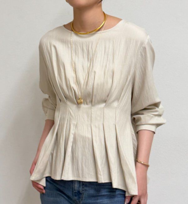  「Aラインペプラムブラウス」|シャツ・ブラウス|