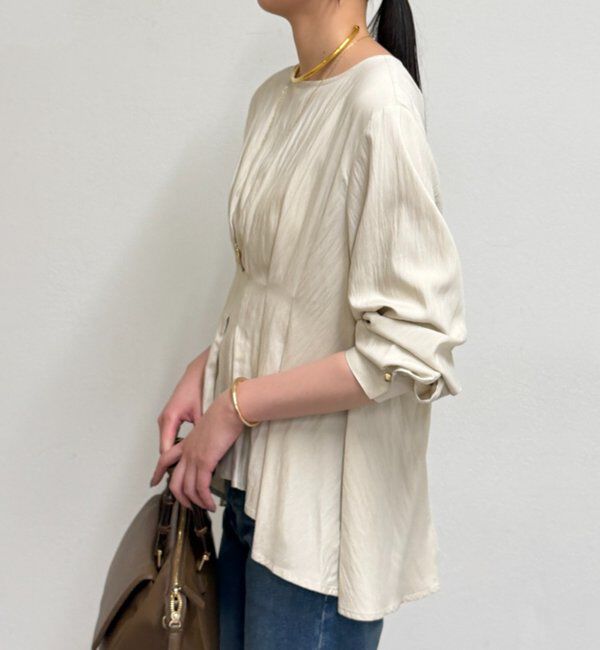  「Aラインペプラムブラウス」|シャツ・ブラウス|