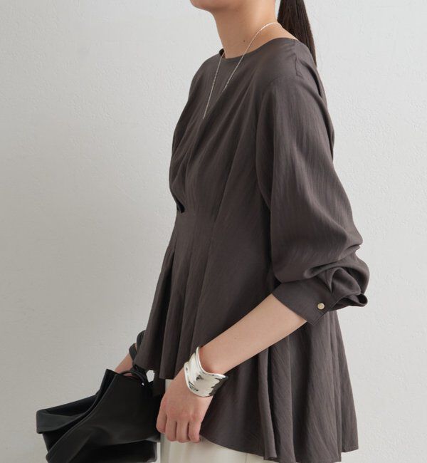  「Aラインペプラムブラウス」|シャツ・ブラウス|