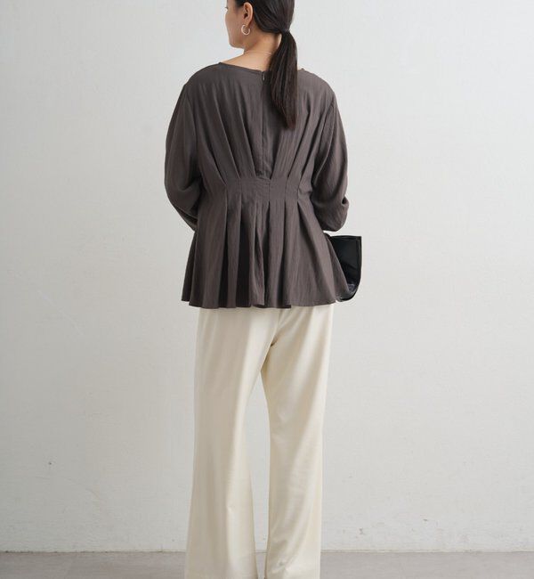  「Aラインペプラムブラウス」|シャツ・ブラウス|