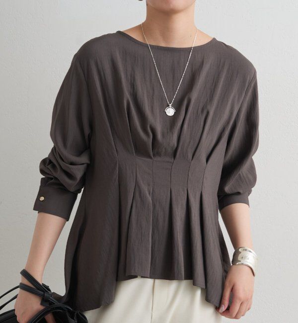  「Aラインペプラムブラウス」|シャツ・ブラウス|